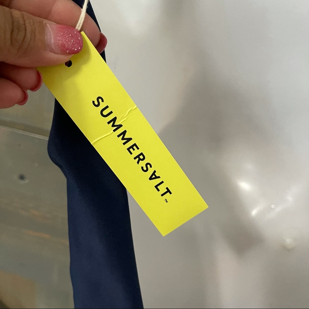 Summersalt The Sun Streak Navy One-Piece Swimsuit - Picture 7 of 9